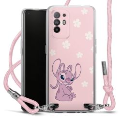 New Carry Case Transparent Stoff rosa/silber