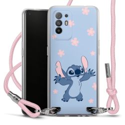 New Carry Case Transparent Stoff rosa/silber