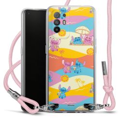 New Carry Case Transparent Stoff rosa/silber