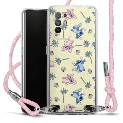 New Carry Case Transparent Stoff rosa/silber