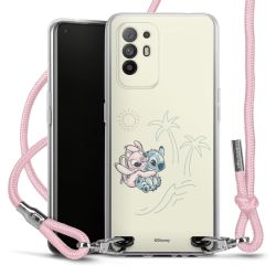 New Carry Case Transparent Stoff rosa/silber