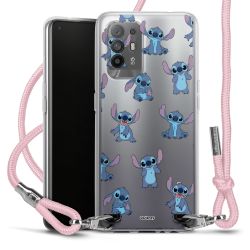 New Carry Case Transparent Stoff rosa/silber