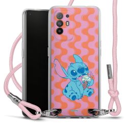 New Carry Case Transparent Stoff rosa/silber