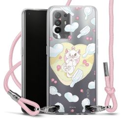 New Carry Case Transparent Stoff rosa/silber