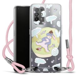 New Carry Case Transparent Stoff rosa/silber