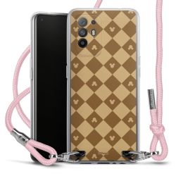 New Carry Case Transparent Stoff rosa/silber