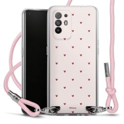 New Carry Case Transparent Stoff rosa/silber