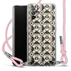 New Carry Case Transparent Stoff rosa/silber