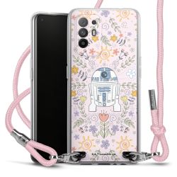 New Carry Case Transparent Stoff rosa/silber