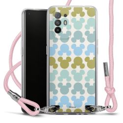 New Carry Case Transparent Stoff rosa/silber