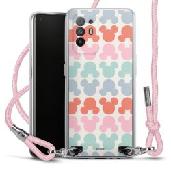 New Carry Case Transparent Stoff rosa/silber