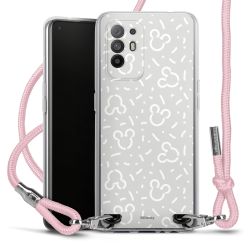 New Carry Case Transparent Stoff rosa/silber