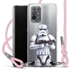 New Carry Case Transparent Stoff rosa/silber