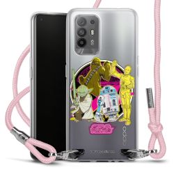 New Carry Case Transparent Stoff rosa/silber