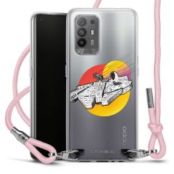 New Carry Case Transparent Stoff rosa/silber