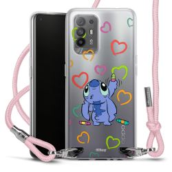 New Carry Case Transparent Stoff rosa/silber