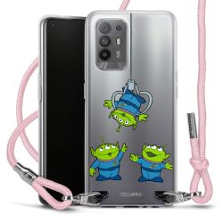 New Carry Case Transparent Stoff rosa/silber