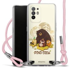 New Carry Case Transparent Stoff rosa/silber