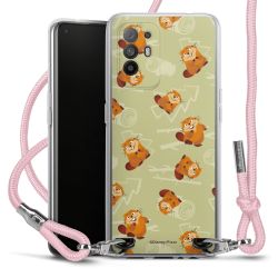 New Carry Case Transparent Stoff rosa/silber