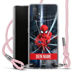 New Carry Case Transparent Stoff rosa/silber