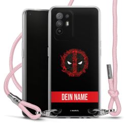 New Carry Case Transparent Stoff rosa/silber