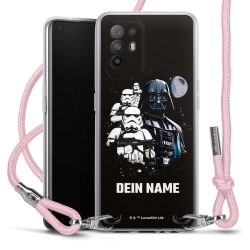 New Carry Case Transparent Stoff rosa/silber