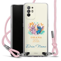 New Carry Case Transparent Stoff rosa/silber