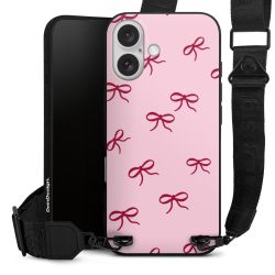 Schleifen Muster Rot Pink