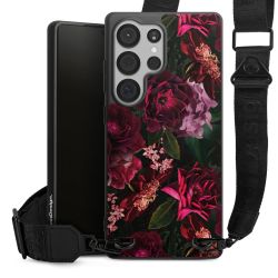 Dunkelrote und rosa Blüten