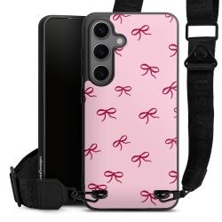 Schleifen Muster Rot Pink