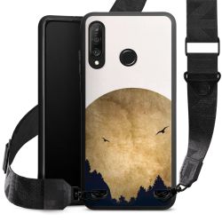 Deux oiseaux et la lune