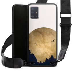 Deux oiseaux et la lune