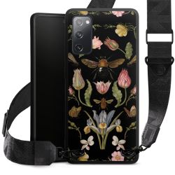 Fleurs Sauvages et Abeilles Fond Noir