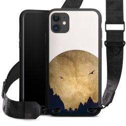 Deux oiseaux et la lune