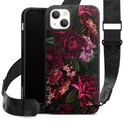 Dunkelrote und rosa Blüten