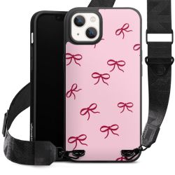 Bows Red Pink Pattern