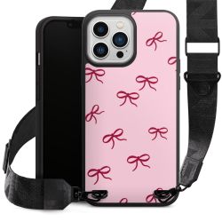 Bows Red Pink Pattern