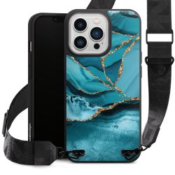 Eisblaue Marmor Landschaft