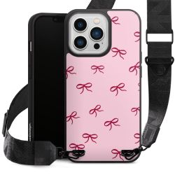 Bows Red Pink Pattern