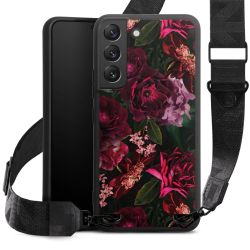 Dunkelrote und rosa Blüten