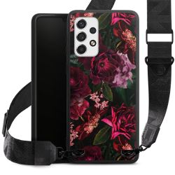 Donkerrode en roze bloemen