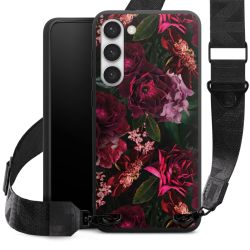 Donkerrode en roze bloemen