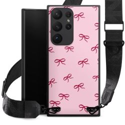 Bows Red Pink Pattern