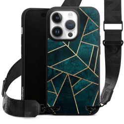 Imprimé or pierre sarcelle profond