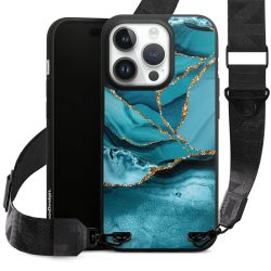 Eisblaue Marmor Landschaft