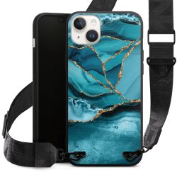 Eisblaue Marmor Landschaft