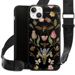 Fleurs Sauvages et Abeilles Fond Noir