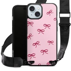 Bows Red Pink Pattern