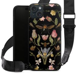 Fleurs Sauvages et Abeilles Fond Noir