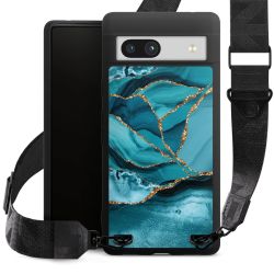 Eisblaue Marmor Landschaft